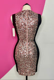 NEW FRENCH CONNECTION ROSE SEQUIN DRESS - 0