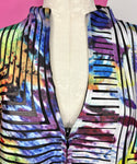 WEAVZ WATERCOLOR MESH ZIP JACKET - L