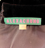 ALEXA CHUNG SEQUIN EMBELLISHED VELVET DRESS - 8