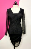 NEW OPENING CEREMONY BLACK MESH DRESS - S