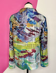 WEAVZ WATERCOLOR MESH ZIP JACKET - L
