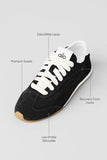 ALO BLACK & WHITE SUNSET SNEAKERS - 7