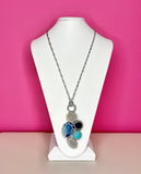 NEW BOKS & BAUM VENISE AGATE HOWLITE NECKLACE