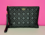 LUXURY LARGE CARO CD DAILY WRISTLET POUCH
