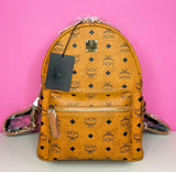 NEW MCM VISETOS STARK MONOGRAM BACKPACK