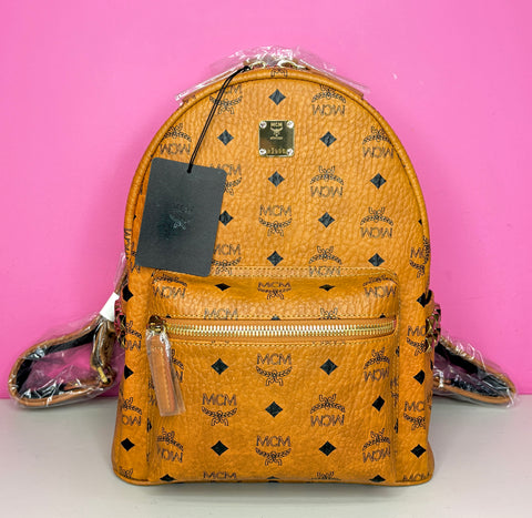 NEW MCM VISETOS STARK MONOGRAM BACKPACK