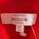 NEW MISOOK COLORBLOCK CARDIGAN- 2X