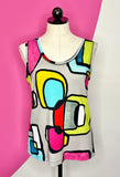 ART BY DOLCEZZA ABSTRACT TOP + JACKET (2PC) - S/M