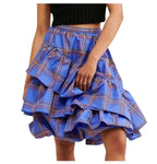 NEW ANTHRO MAEVE TIERED RUFFLE TAFFETA SKIRT - 12