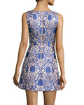 ALICE + OLIVIA CARRIE JACQUARD MINI DRESS - 6