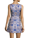 ALICE + OLIVIA CARRIE JACQUARD MINI DRESS - 6