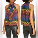 ALICE + OLIVIA LEIA MUTLICOLOR TOP - M