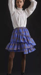 NEW ANTHRO MAEVE TIERED RUFFLE TAFFETA SKIRT - 12