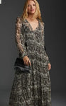 NEW ANTHROPOLOGIE MARAIS CHIFFON DRESS - LP
