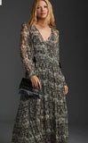 NEW ANTHROPOLOGIE MARAIS CHIFFON DRESS - LP