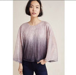 ANTHROPOLOGIE OMBRE SHIMMER TOP - M