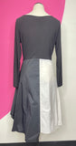 HEYDARI BOUTIQUE COLORBLOCK MODERN DRESS - M