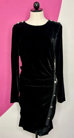 VERONICA BEARD IRA VELVET COCKTAIL DRESS - 12