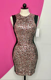 NEW FRENCH CONNECTION ROSE SEQUIN DRESS - 0