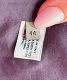 BOTTEGA VENETA AUBERGINE PINSTRIPE DRESS - 44/M