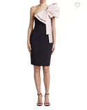 NEW BADGLEY MISCHKA BOW FRONT DRESS - 8