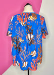 NIC + ZOE ANGEL FISH FLUTTER TOP - L