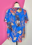 NIC + ZOE ANGEL FISH FLUTTER TOP - L