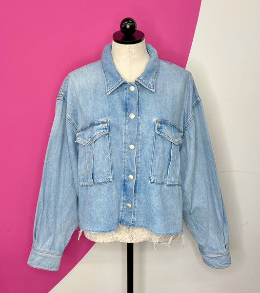 l'appartement ☆AGOLDE NYX DENIM Shirt AGOLDE NYX OVERSIZED DENIM SHIRT - L – UpScaleIT