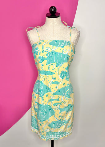 VINTAGE LILLY PULITZER SOUTH OCEAN DRESS - 10