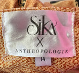 SIKA X ANTHROPOLOGIE ZEBRA MIDI SKIRT - 14