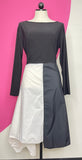 HEYDARI BOUTIQUE COLORBLOCK MODERN DRESS - M