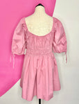 NEW STAUD MINI FAYE SMOCKED DRESS - XL