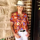 CABI VISIONARY LIMITED EDITION REPLAY BLOUSE - L