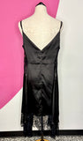 ANTHROPOLOGIE LACE & SATIN SLIP DRESS - L