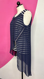 JOSEPH RIBOFF LAYERED TUNIC TOP - 8