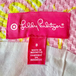 LILLY PULITZER FOR TARGET FLAMINGO FAN DRESS - 8