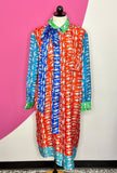 ESCADA 100% SILK DSEHRA FANTASY DRESS - DE46/XL
