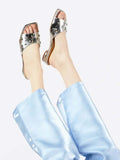 NEW INTENTIONALLY BLANK SADIE METALLIC SLIDES - ALL SIZES