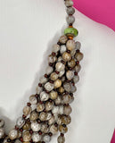 AFRICAN ZULU IMFIBINGA SEED/GLASS BEADED NECKLACE