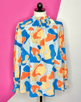 NEW JODIFL PRINTED CLEMENTINE TOP - L