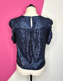 ANTHROPOLOGIE MARIE SEQUIN TOP - XS/S