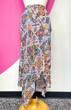 VERONICA BEARD MAC PAISLEY PRINT CREPE MIDI SKIRT - 10