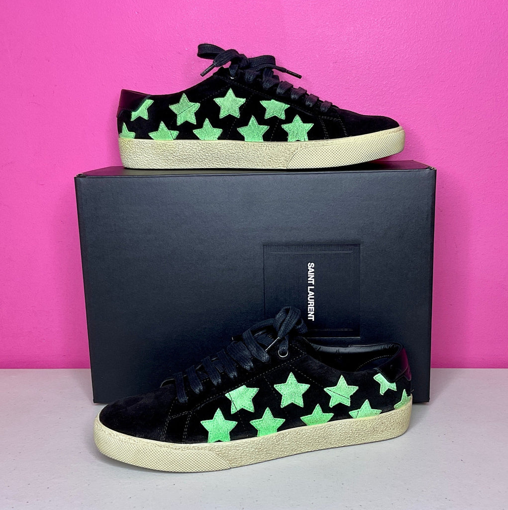 Saint Laurent | Shoes | Saint Laurent Sneakers With Multi Color Metallic  Stars | Poshmark
