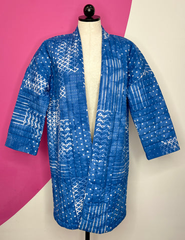 NEW PURE J. JILL QUILTED IKAT JACKET - M
