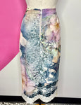TED BAKER NEOPRENE SINDA MIDI SKIRT - 4/L