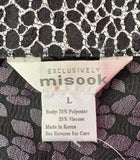 MISOOK KNIT CROCO PRINTED BLAZER - L
