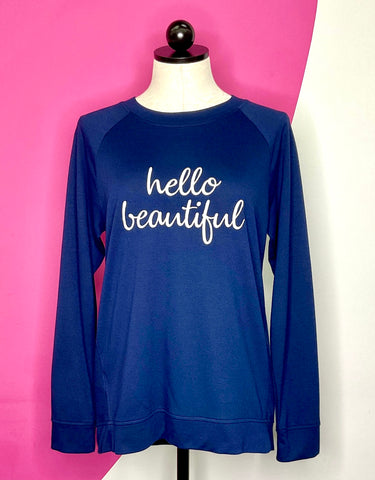 ISAAC MIZRAHI NEW MEREDITH "HELLO BEAUTIFUL" TOP - S