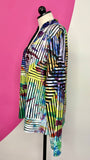 WEAVZ WATERCOLOR MESH ZIP JACKET - L