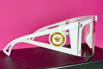 SUNGLASSES - VERSACE MEDUSA CLEAR SHIELDS