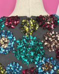 NEW EVA FRANCO GLENNA SEQUIN DRESS - 0